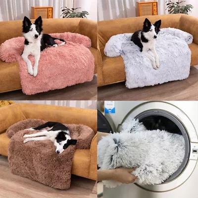 Dog Cat Pet Calming Bed Warm Nest Soft Furniture Protector Mat Car Sofa Blankets • £10.99