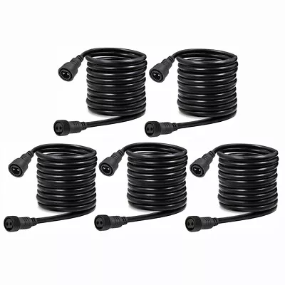 6/8x 5M Waterproof Extension Cable Line For Garden LED Spike Lights Outdoor Lamp • £7.99