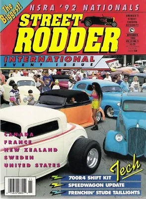 $5.99 • Buy Street Rodder 1992 Nov - 700r4 Tech, Frenching Taillights, Making Brakelines