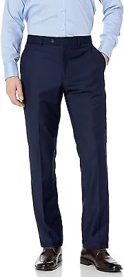 Adam Baker Men's Slim-Fit Flat-Front Dress Pants - Many Sizes & Colors • $27.97