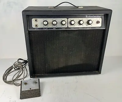 Vintage Rickenbacker TR7 Amp W/ Wired Pedal 1960's / 70's Working • $312