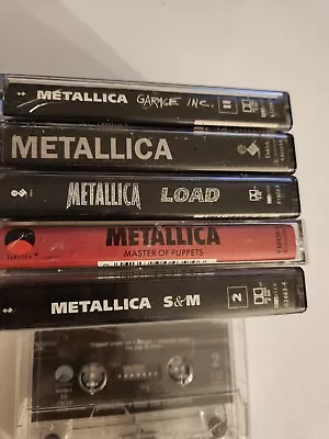 Lot Of 6 Metallica Cassette Tapes • $85