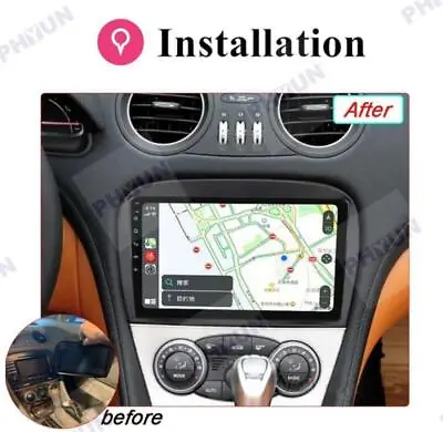 Radio For Mercedes Benz SL R230 SL350 SL55 SL550 SL600 9  1+16GB Stereo GPS WIFI • $176.88