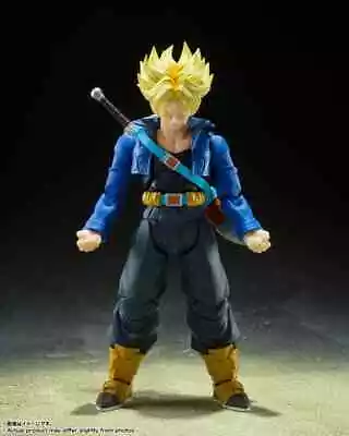 S.H. Figuarts Dragon Ball Z Super Saiyan Trunks Boy From Future Figure IN STOCK • $77.99