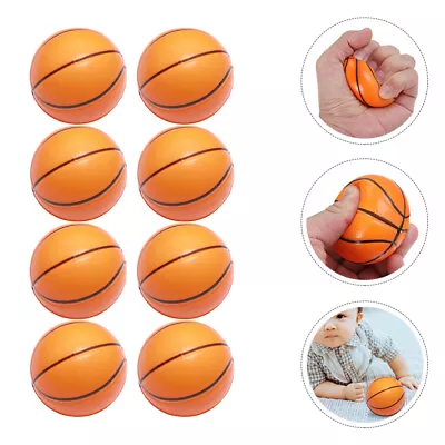  8 Pcs Sponge Ball Pu Kids Basketball Mini Foam Sports Balls • $10.05