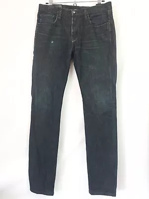 J Brand Mens 31 X 32.5 Jeans Clean Kane Straight Leg Dark Wash Denim Legend FLAW • $26.69