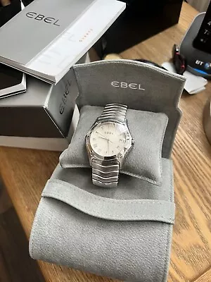 $979.25 • Buy Ebel Classic Wave Men's Bracelet Watch E9187f41