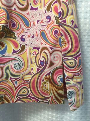 $14.99 • Buy Sport Haley Casual Skirt Size 12 Pockets Stretch Pink Paisley Summer
