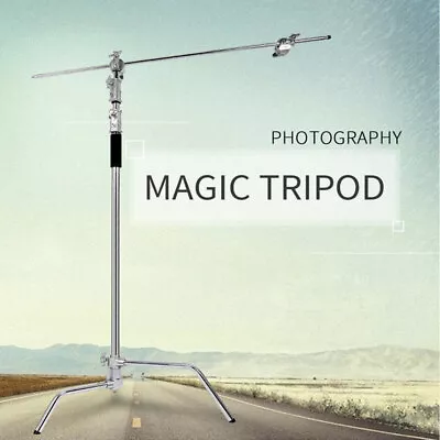 Upgraded Heavy Duty Light Reflector C Stand With Boom Arm For Studio Lighting • $169.99