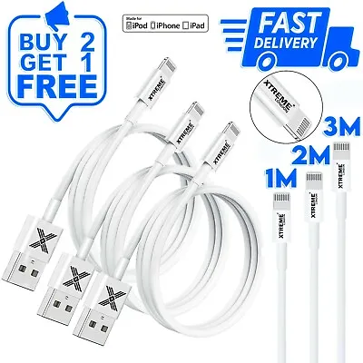 £3.25 • Buy Fast Charger Sync USB Cable For Apple IPhone 5 6 7 8 X XS XR 11 12 13 Pro IPad