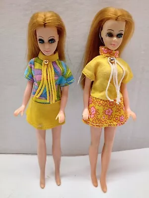 Two Topper DAWN Dolls Wearing VERY HARD TO FIND Original Dancing  Mini's • $149.16