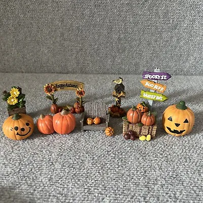 Happy Autumn Mini Hay Bales JOL Birdhouse Halloween Fall Village Accessories • $24.99