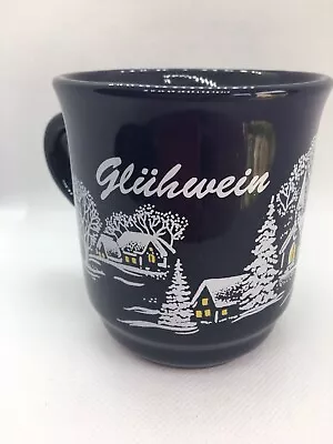$5.99 • Buy Van Well Wellco Design Germany Cup Mug Kossinger Blue VW Gluhwein Winter Scene