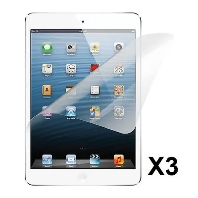 3 Pack CLEAR Film Screen Protectors Covers For Apple IPad Air 1 Air 2 Ultra Thin • £2.98