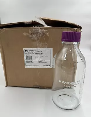 VWR Bottle Media Storage 1000ML With Caps Borosilicate Glass Avantor Lot Of 10 • $223.30