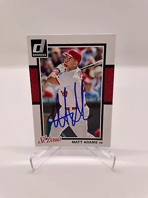 2014 Panini Donruss Auto- Matt Adams - St. Louis Cardinals Signed #338 • $4