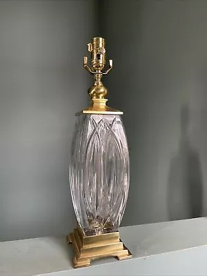 Fine Waterford Irish Finn Versailles Handcut Crystal & Brass 18” Table Lamp • $129.99