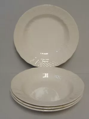 Mikasa RENAISSANCE WHITE D4900 Rim Soup Bowls SETS OF FOUR More Items Available • $55.95