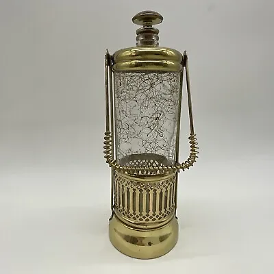 Lantern Style Musical Decanter 12 In Tall Plays How Dry I Am Vintage • $35