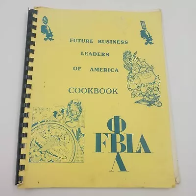 FUTURE BUSINESS LEADERS OF AMERICA COOKBOOK Dot Matrix Colorful Artwork Sections • $19.99