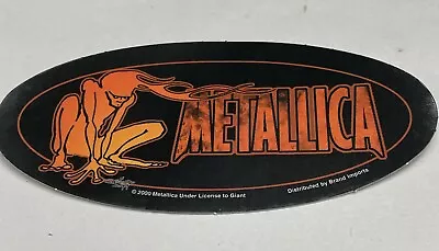 Metallica Official 2000 Vintage Sticker  Oval 2000 • £4.09