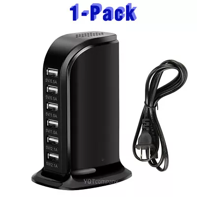 Multi 6-Port USB Desktop Charging Station Hub Wall Charger For IPhone 11/Pro Max • $12.99