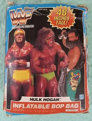 Vintage Hasbro WWF 1990 Hulk Hogan Bop Bag  MIB! • $149.99