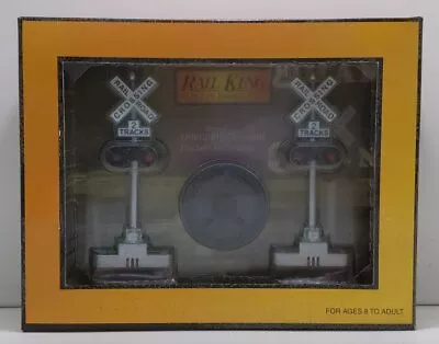 MTH 30-11014 O Scale RailKing Crossing Flasher W/Sound Operating (Set Of 2) LN • $84.83