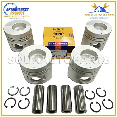 PISTON & RING SET 4D33 108mm For Mitsubishi CANTER FUSO ROSA TRUCK 4.2Ltr DIESEL • $180