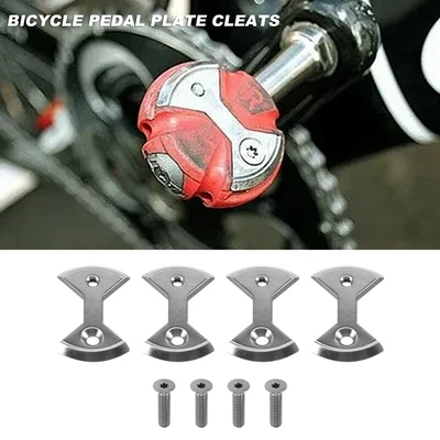 £26.30 • Buy Cycling Pro Titanium Bicycle Bicycle Pedal Plate Cleats For Zero 4 Cleats I2X8