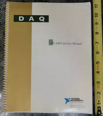 DAQ PC-DIO-24 User Manual 1995 Edition National Instruments 320288B-01 • $15.99