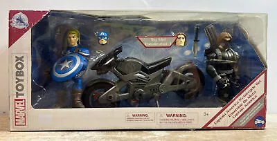 Captain America Motorcycle Set Winter Soldier Disney Marvel Toybox Action Figure • $28.99