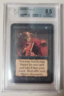 $3199.99 • Buy MTG Limited Edition Alpha - Demonic Tutor | Vintage | 1993 | BGS 8.5
