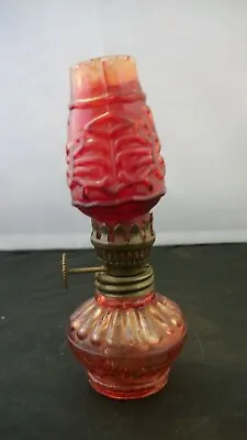 Vintage Miniature Red Oil Lamp From Hong Kong • $11