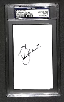 £296.65 • Buy Seve Ballesteros  3x British & 2x Masters Winner  SIGNED AUTOGRAPHED 3X5 PSA/DNA