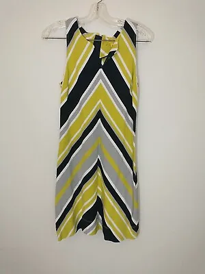 Banana Republic Milly Collection Retro Chevron Stripe Sleeveless Dress Size 4 • $15.99