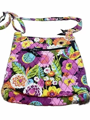 Vera Bradley Zipper Va Va Bloom Floral Hipster Crossbody Bag • $12.99