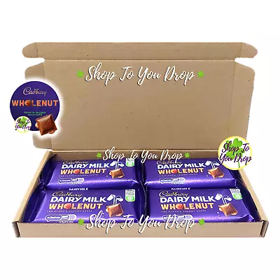 4 IRISH CADBURY WHOLENUT CHOCOLATE 55G BARS HAMPER Mothers Day Gift ☘️🍫 • £9.95