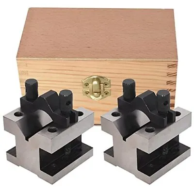 $77.55 • Buy 2-3/8In X 2-3/8In X 2In Multi-Use V-Block And Clamp Machinist Set With Box Ha...