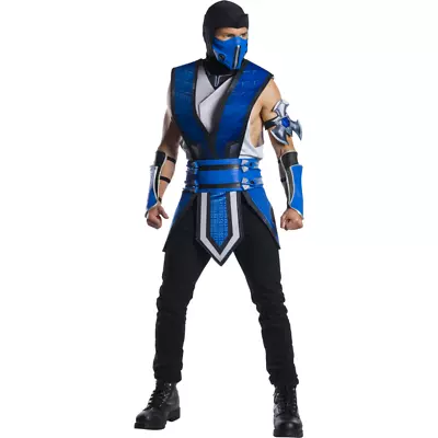 Sub Zero Mortal Kombat 11 Adult Costume Combat Ninja Cosplay Game Movie • $62.62