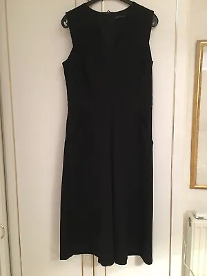 Ladies M & S All In One Black Collottes Size 12 • £7.50