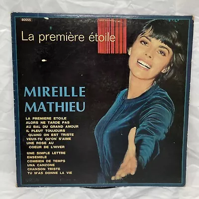 MIREILLE MATHIEU LA PREMIERE ETOILE Canadian Pressing LP Vinyl Barclay 80055 • $32.99