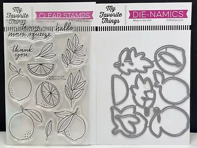 My Favorite Things MAIN SQUEEZE Lemon Fruit Lime Rubber Stamps Dies Set • $29.99