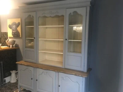 £650 • Buy French Farmhouse Vintage Style Large Grey Wood Kitchen Dresser/Sideboard/Display