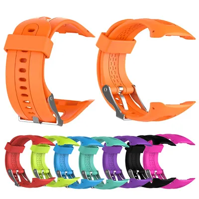 Red Soft Silicone Wrist Watch Strap Band With Tool For Garmin Forerunner 10/15 • $11.35