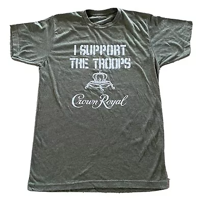 $12 • Buy Crown Royal I Support The Troops Unisex Crew Neck T-Shirt Size Medium