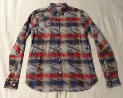 MARK ECKO Design Button Up Front Western Long Sleeve Shirt Size Medium • $12.99