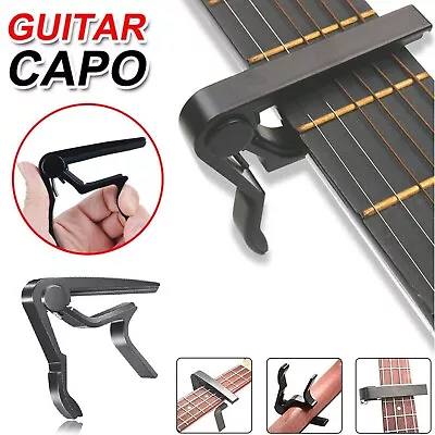 Premium Alloy Capo Quick Change Trigger Clamp For Guitar Banjo Ukulele Mandolin • $12.49