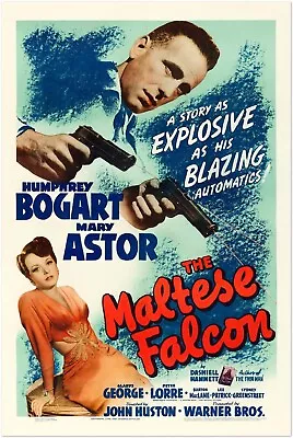 The Maltese Falcon - Vintage Movie Poster - Humphrey Bogart - Film Noir • $10.99