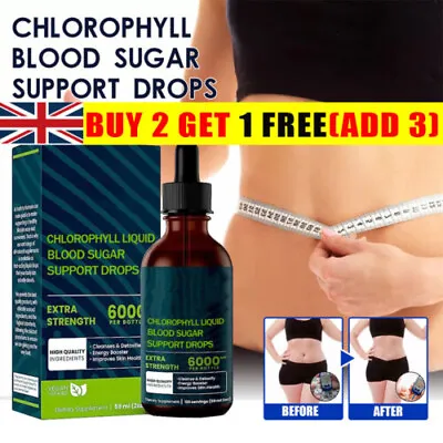 £4.97 • Buy UK Chlorophyll All-Natural Extract Liquid Drops Water Soluble Mint 59ml 6000mg~